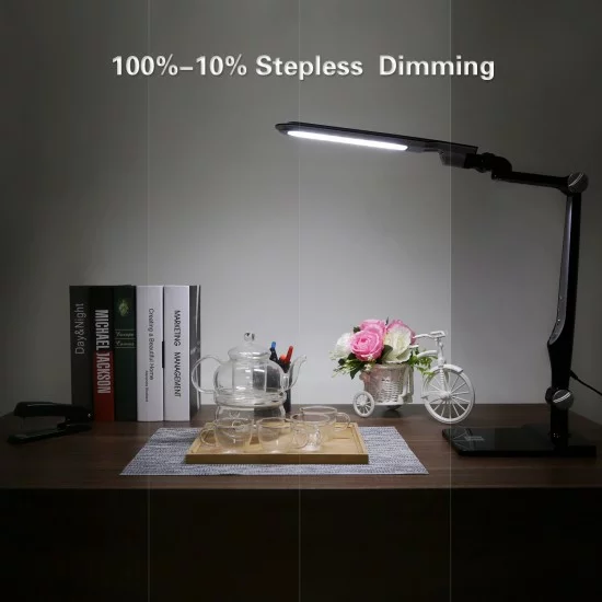 LED dimmable table lamp Foldable,9W, 3000K-6500K, black, 217563 LED dimmable table lamp Foldable,9W, 3000K-6500K, black, 217563