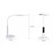 LED dimmable table lamp with Alarm Clock, Calendar and Temperature display, 7W, white, 188139 LED dimmable table lamp with Alarm Clock, Calendar and Temperature display, 7W, white, 188139