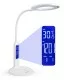 LED dimmable table lamp with Alarm Clock, Calendar and Temperature display, 7W, white, 188139 LED dimmable table lamp with Alarm Clock, Calendar and Temperature display, 7W, white, 188139