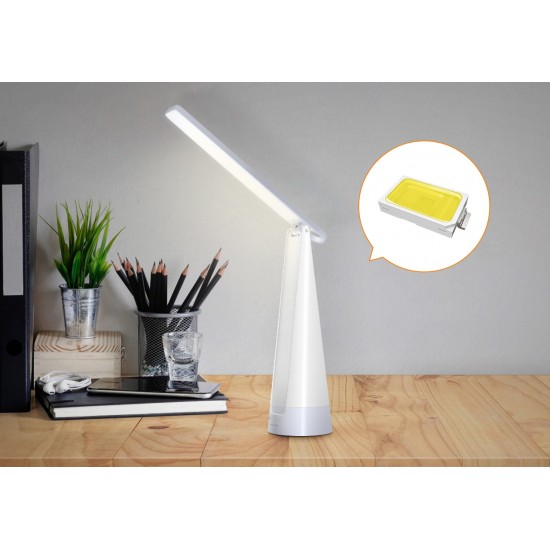 LED dimmable portable desk lamp 2in1 with USB charging port 7W, 4000K, white 196479