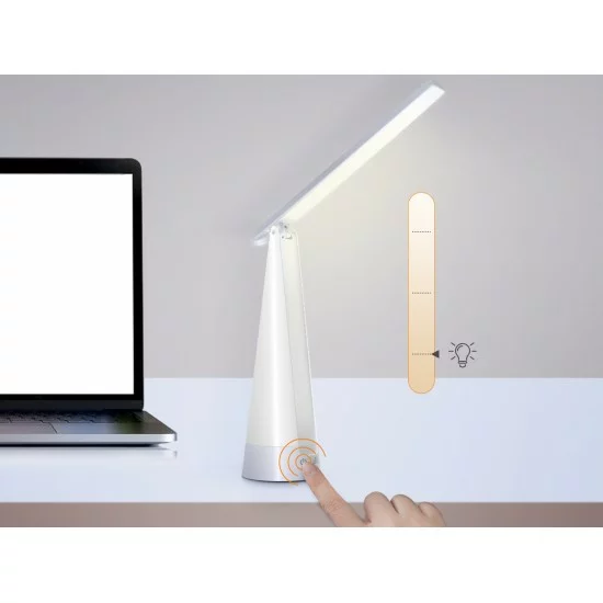 Diožu portatīvā dimmējama galda lampa 2in1 ar USB portu, 7W, 4000K, balts 196479 Diožu portatīvā dimmējama galda lampa 2in1 ar USB portu, 7W, 4000K, balts 196479