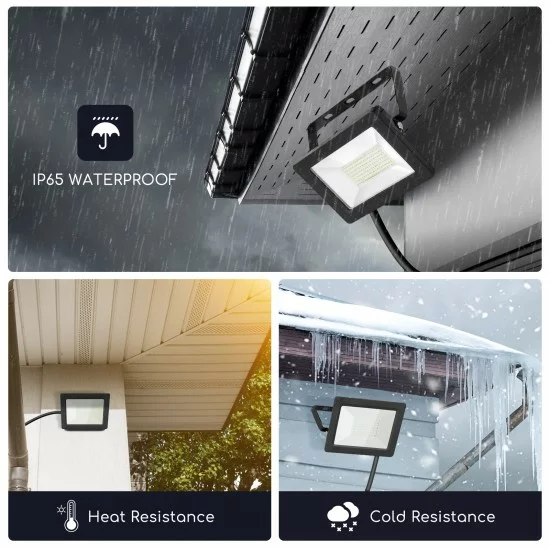 Aigostar LED Slim Flood Light, 50W, IP65, 4000K, 4500lm, black, 187866 Aigostar LED Slim Flood Light, 50W, IP65, 4000K, 4500lm, black, 187866