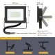 Aigostar LED Slim Flood Light, 50W, IP65, 4000K, 4500lm, black, 187866 Aigostar LED Slim Flood Light, 50W, IP65, 4000K, 4500lm, black, 187866