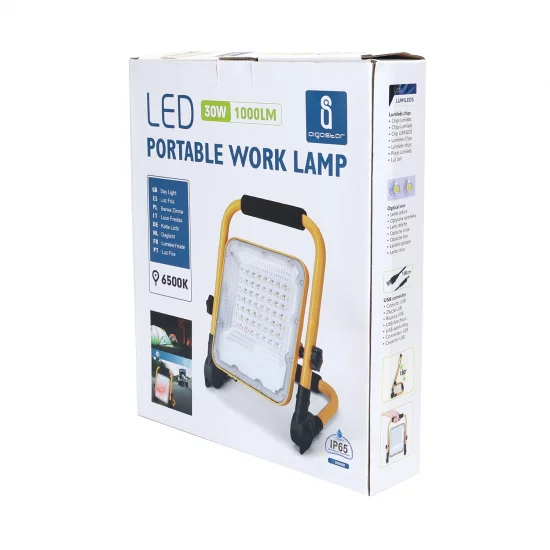 Aigostar Wiederaufladbare LED-Arbeitsleuchte LED, 30W, IP65, 6500K, 1000lm, 13237 Aigostar Wiederaufladbare LED-Arbeitsleuchte LED, 30W, IP65, 6500K, 1000lm, 13237