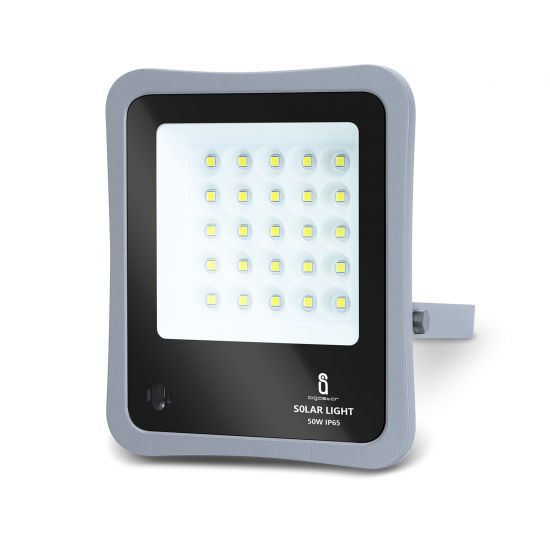 Aigostar outdoor flood light with solar panel and remote controller LED,  50W, IP65, 6500K, 500lm, 211998