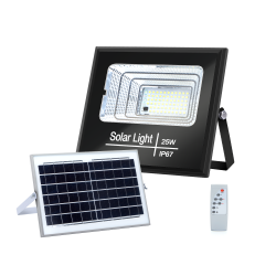 Aigostar outdoor flood light with solar panel LED, 25W, IP67, 6500K, 270lm, 11868