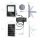 Aigostar āra prožektors ar saules paneli LED, 300W, IP65, 6500K, 2400lm, 212025 Aigostar āra prožektors ar saules paneli LED, 300W, IP65, 6500K, 2400lm, 212025