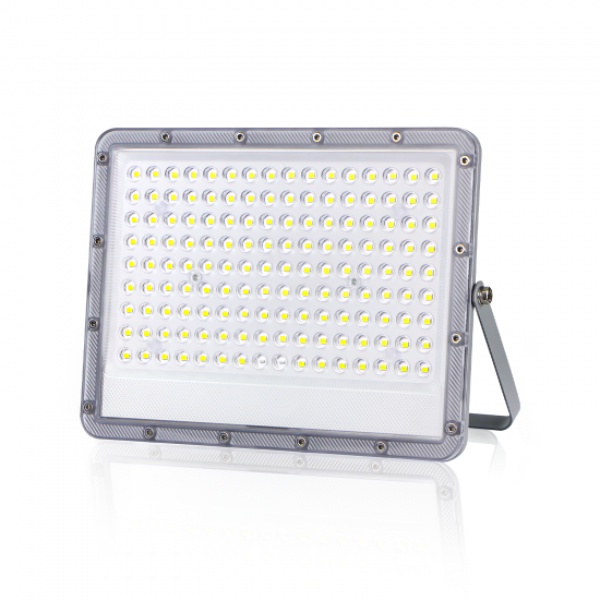 Aigostar outdoor flood light with solar panel LED, 200W, IP65, 6500K, 2000lm, 17747