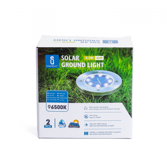 Outdoor solar lamp LED, 0,2W, 6500K, 6lm, IP44, 209896