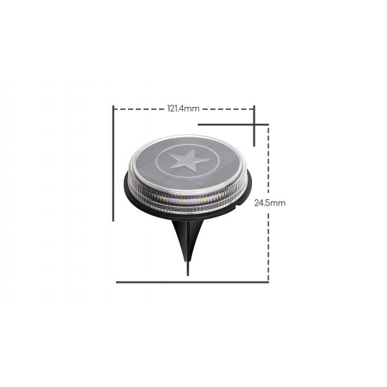 Outdoor solar lamp LED, 0,6W, 3200K, 5lm, IP66, 211578