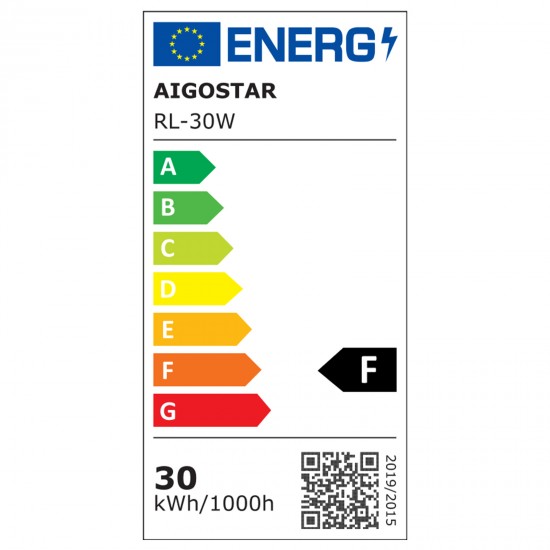 Aigostar DOB LED-Slim-Straßenleuchte LED, 150W, IP65, 6500K, 15000lm, grau, 213299