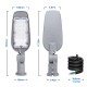 Aigostar DOB LED slim street light LED, 30W, IP65, 6500K, 3000lm, grey, 213268