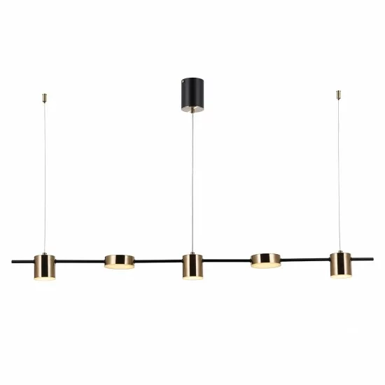 ITALUX Pendelleuchte LED, 30W, 3000K, 2300lm, Remdal PND-16374-5-BK-3K ITALUX Pendelleuchte LED, 30W, 3000K, 2300lm, Remdal PND-16374-5-BK-3K