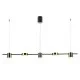 ITALUX Pendelleuchte LED, 30W, 3000K, 2300lm, Remdal PND-16374-5-BK-3K ITALUX Pendelleuchte LED, 30W, 3000K, 2300lm, Remdal PND-16374-5-BK-3K
