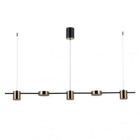 ITALUX Pendelleuchte LED, 30W, 3000K, 2300lm, Remdal PND-16374-5-BK-3K ITALUX Pendelleuchte LED, 30W, 3000K, 2300lm, Remdal PND-16374-5-BK-3K