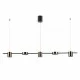 ITALUX Pendelleuchte LED, 30W, 3000K, 2300lm, Remdal PND-16374-5-BK-3K ITALUX Pendelleuchte LED, 30W, 3000K, 2300lm, Remdal PND-16374-5-BK-3K