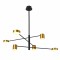 ITALUX pendant lamp LED, 26.6W, 3000K, 2700lm, Remdal PND-16374-6-BK-GD-3K