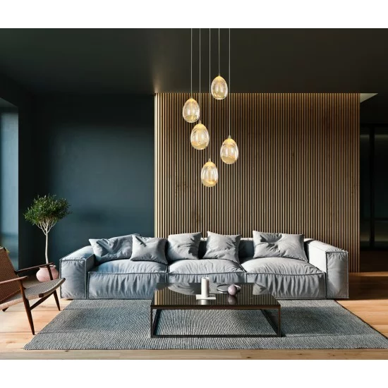 ITALUX подвесной светильник LED, 24W, 3000K, 1420lm, Huelto PND-22112132-5A-CHPN ITALUX подвесной светильник LED, 24W, 3000K, 1420lm, Huelto PND-22112132-5A-CHPN