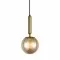 Italux Pendelleuchte 1xE27x5W, Bernstein und Messing, Ravena PND-2324-1 BRO+AMB