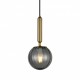 Italux pendant lamp 1xE27x5W, smoked and brass, Ravena PND-2324-1 BRO+SG