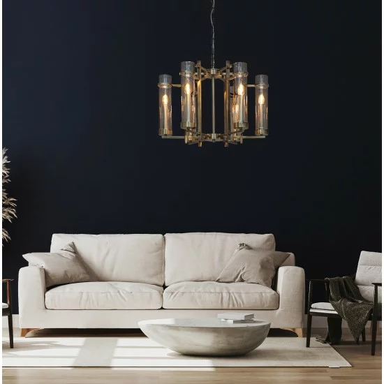 Italux pendant lamp 6xE14x40W, Antique bronze, Aspen PND-31186-6A-ABR Italux pendant lamp 6xE14x40W, Antique bronze, Aspen PND-31186-6A-ABR