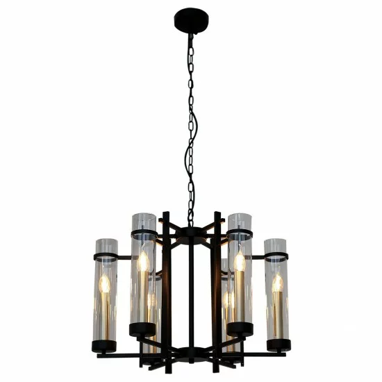 Italux piekaramais gaismeklis 6xE14x40W, melna, Aspen PND-31186-6A-BL