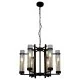 Italux piekaramais gaismeklis 6xE14x40W, melna, Aspen PND-31186-6A-BL