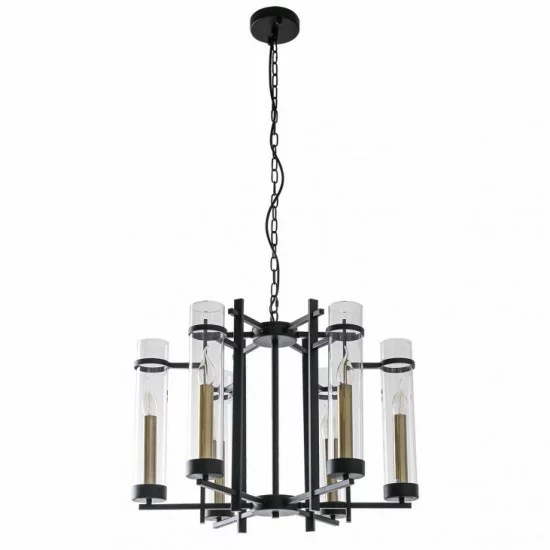 Italux piekaramais gaismeklis 6xE14x40W, melna, Aspen PND-31186-6A-BL