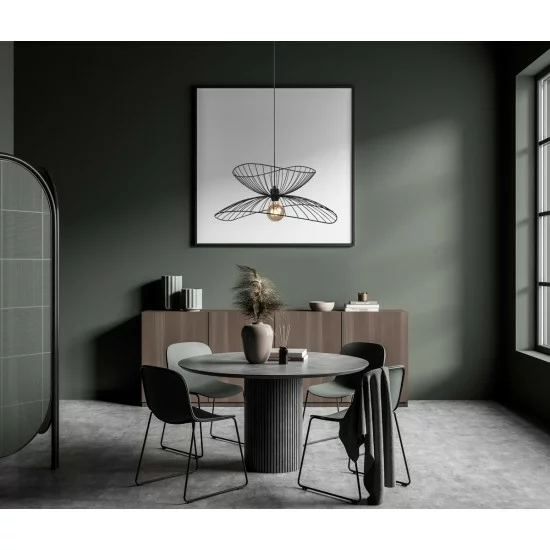 Italux pendant lamp 1xE27x40W, black, Galia PND-34429-1-BK