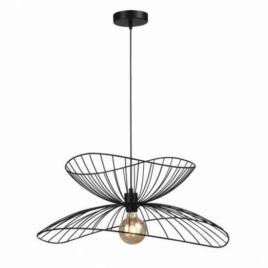Italux pendant lamp 1xE27x40W, black, Galia PND-34429-1-BK