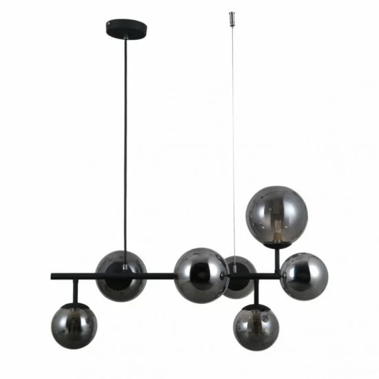 Italux pendant lamp 7xG9x5W, black, Frontera PND-40423-7 Italux pendant lamp 7xG9x5W, black, Frontera PND-40423-7