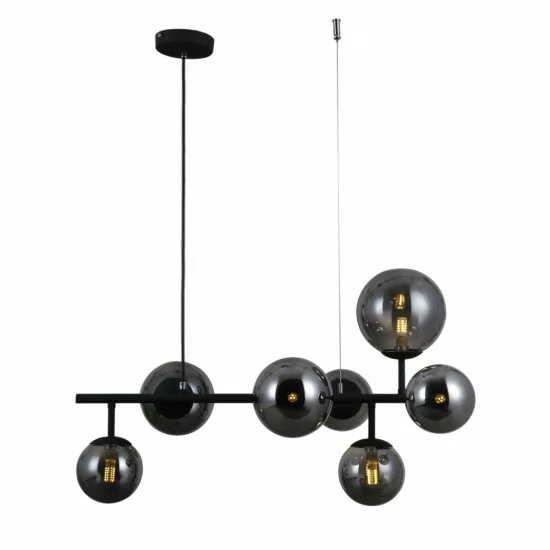 Italux pendant lamp 7xG9x5W, black, Frontera PND-40423-7 Italux pendant lamp 7xG9x5W, black, Frontera PND-40423-7
