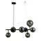 Italux pendant lamp 7xG9x5W, black, Frontera PND-40423-7