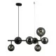 Italux pendant lamp 7xG9x5W, black, Frontera PND-40423-7 Italux pendant lamp 7xG9x5W, black, Frontera PND-40423-7