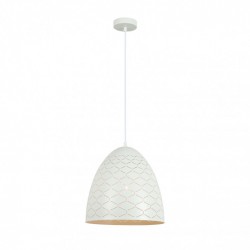 Italux pendant lamp 1xE27x40W, white, Leilani PND-43445-1L-WH