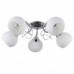 Italux chandelier5xE27x40W, white, Masseri PND-6895-5