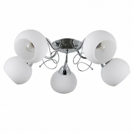 Italux люстра 5xE27x40W, белый, Masseri PND-6895-5 Italux люстра 5xE27x40W, белый, Masseri PND-6895-5