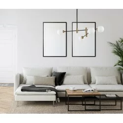 Italux pendant lamp 4xG9x25W, white, Marino PND-9148-4-OPAL