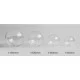 Modern hanging lamp with 7 glass heads, LED, 7x5W+17W, Macrocosm Modern hanging lamp with 7 glass heads, LED, 7x5W+17W, Macrocosm
