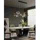 Modern hanging lamp with 7 glass heads, LED, 7x5W+17W, Macrocosm Modern hanging lamp with 7 glass heads, LED, 7x5W+17W, Macrocosm
