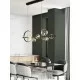 Modern hanging lamp with 7 glass heads, LED, 7x5W+17W, Macrocosm Modern hanging lamp with 7 glass heads, LED, 7x5W+17W, Macrocosm