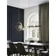 Modern hanging lamp with 7 glass heads, LED, 7x5W+17W, Macrocosm Modern hanging lamp with 7 glass heads, LED, 7x5W+17W, Macrocosm
