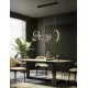 Modern hanging lamp with 7 glass heads, LED, 7x5W+17W, Macrocosm Modern hanging lamp with 7 glass heads, LED, 7x5W+17W, Macrocosm