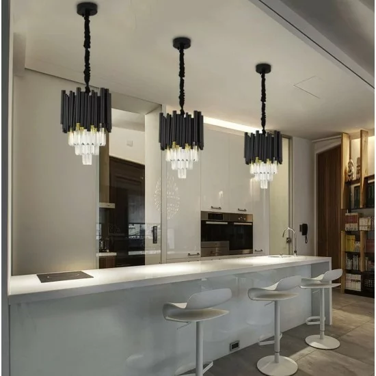 Luxurious pendant lamp with crystals, 1xE14 LED, Majestic Style-1 Luxurious pendant lamp with crystals, 1xE14 LED, Majestic Style-1
