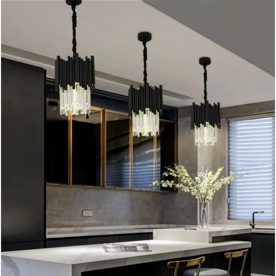 Luxurious pendant lamp with crystals, 1xE14 LED, Majestic Style-2 Luxurious pendant lamp with crystals, 1xE14 LED, Majestic Style-2
