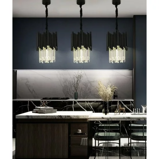 Luxurious pendant lamp with crystals, 1xE14 LED, Majestic Style-2 Luxurious pendant lamp with crystals, 1xE14 LED, Majestic Style-2