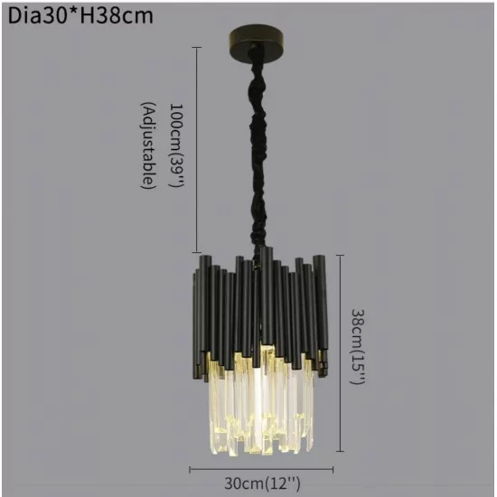 Luxurious pendant lamp with crystals, 1xE14 LED, Majestic Style-2 Luxurious pendant lamp with crystals, 1xE14 LED, Majestic Style-2