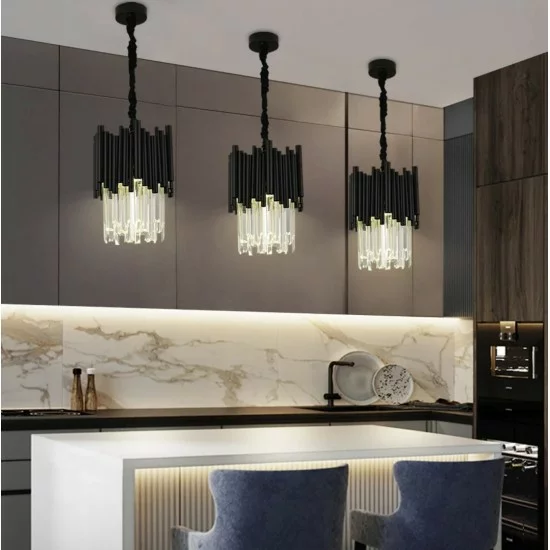 Luxurious pendant lamp with crystals, 1xE14 LED, Majestic Style-2 Luxurious pendant lamp with crystals, 1xE14 LED, Majestic Style-2