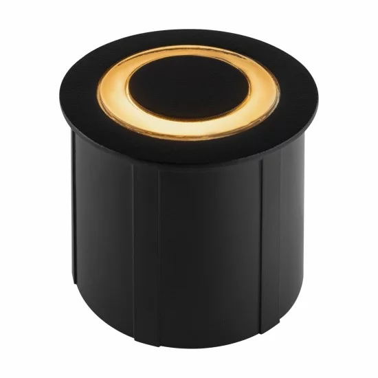 Maytoni Bodeneinbaustrahler Limo, LED, 3W, 120lm, 3000K, IP65, schwarz, O037-L3B3K