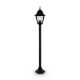 Maytoni outdoor pedestal, garden luminaire Abbey Road, 1xE27x60W, IP44, black, O003FL-01B